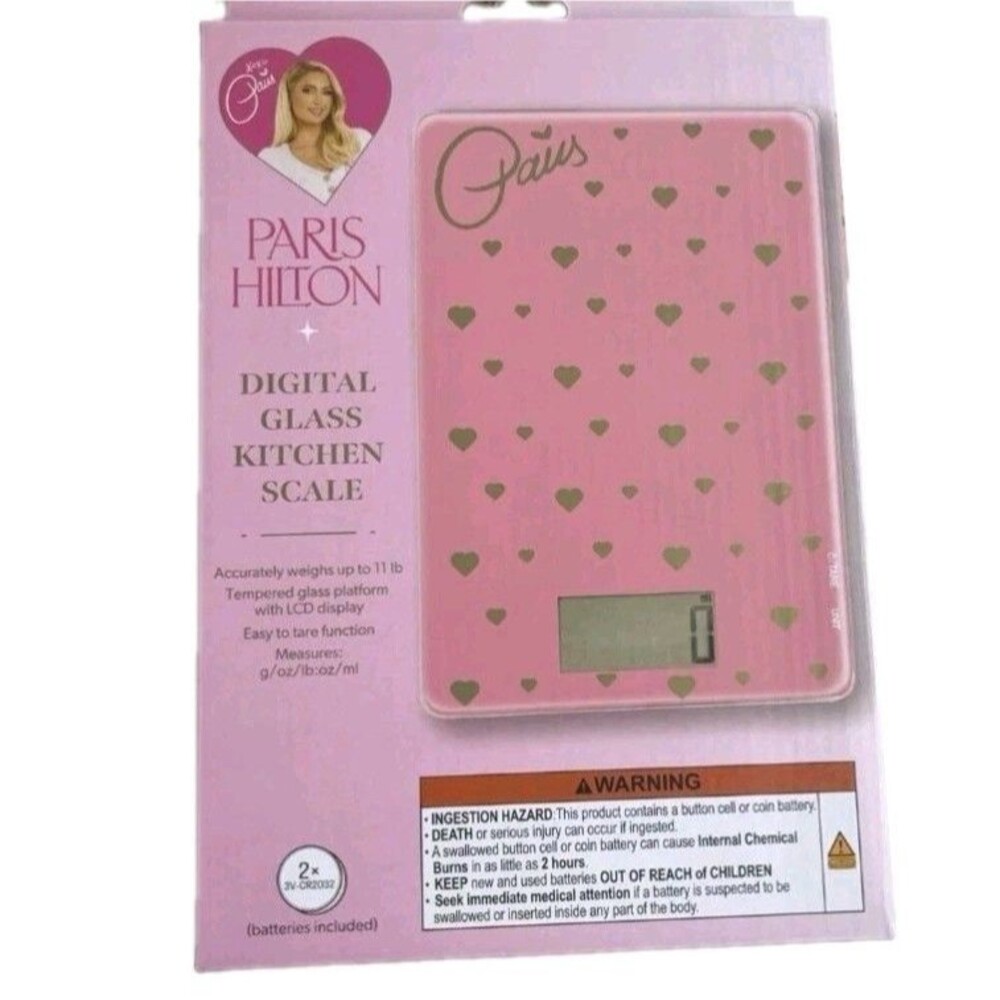 Paris Hilton Digital Glass Kitchen Scale